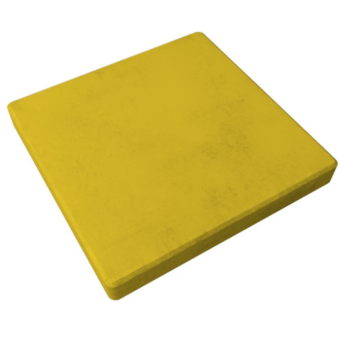 Квадратная тротуарная плитка 750х750х60 Желтый